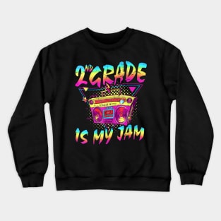 2nd Grade Is My Jam First Day Of School Crewneck Sweatshirt